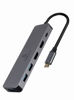 Slika - Gembird A-CM-COMBO3-03 USB Type-C 3-v-1 večportni adapter 3x USB-A, 1x USB-C, 2x HDMI