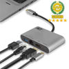 Slika - ACT AC7040 USB-C 4k večportna priklopna postaja 1x USB-A, 1x USB-C (PD), 1x HDMI, RJ45