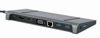 Slika - Gembird A-CM-COMBO9-02 priklopna postaja USB tipa C 9 v 1 (Hub3.2 + HDMI + DisplayPort + VGA + PD + LAN + stereo zvok)