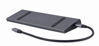 Slika - Gembird A-CM-COMBO9-02 priklopna postaja USB tipa C 9 v 1 (Hub3.2 + HDMI + DisplayPort + VGA + PD + LAN + stereo zvok)