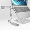 Slika - ACT AC7095 priklopna postaja USB-C 4K/8K 30Hz za 1 HDMI monitor, 2,5 Gigabit Ethernet, USB-C 10 Gbps, USB-A 10 Gbps, 3,5 mm zvok, prehod za PD