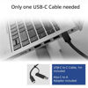 Slika - ACT AC7048 univerzalna priklopna postaja USB-C za 4K, 2 ali 3 monitorje HDMI/DisplayPort, DisplayLink