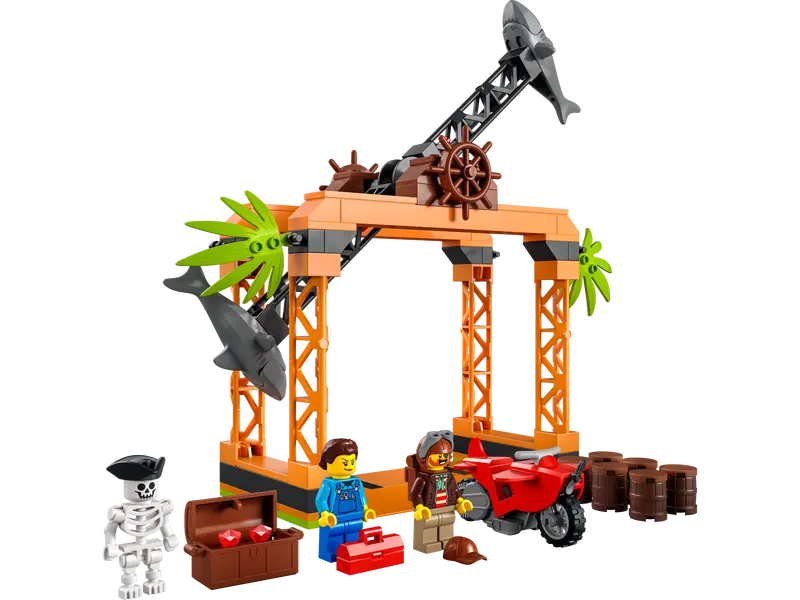 Slika - LEGO 60342 City: Kaskaderski izziv Napad morskega psa