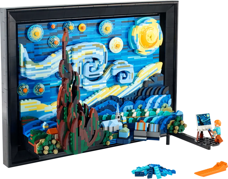 Slika - LEGO 21333 Ideas: Vincent van Gogh - Zvezdna noč