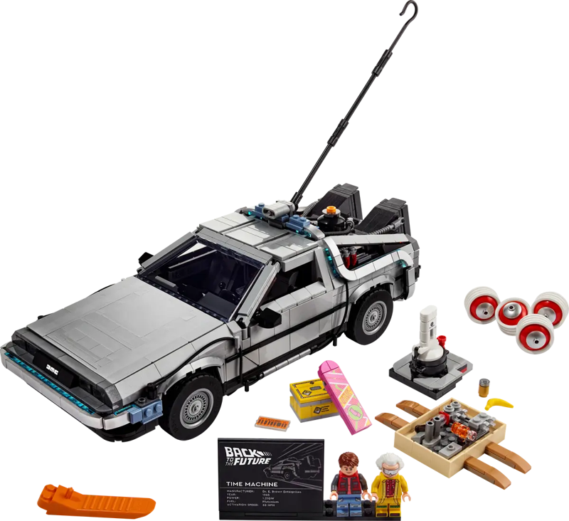 Slika - LEGO 10300 Icons: DeLorean DMC-12 Back to the Future Time avtomobil
