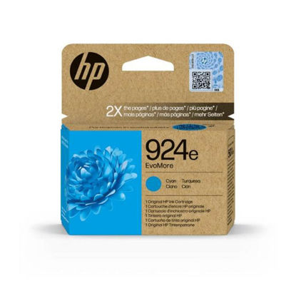 HP 4K0U7NE nr.924e EvoMore modra originalna kartuša