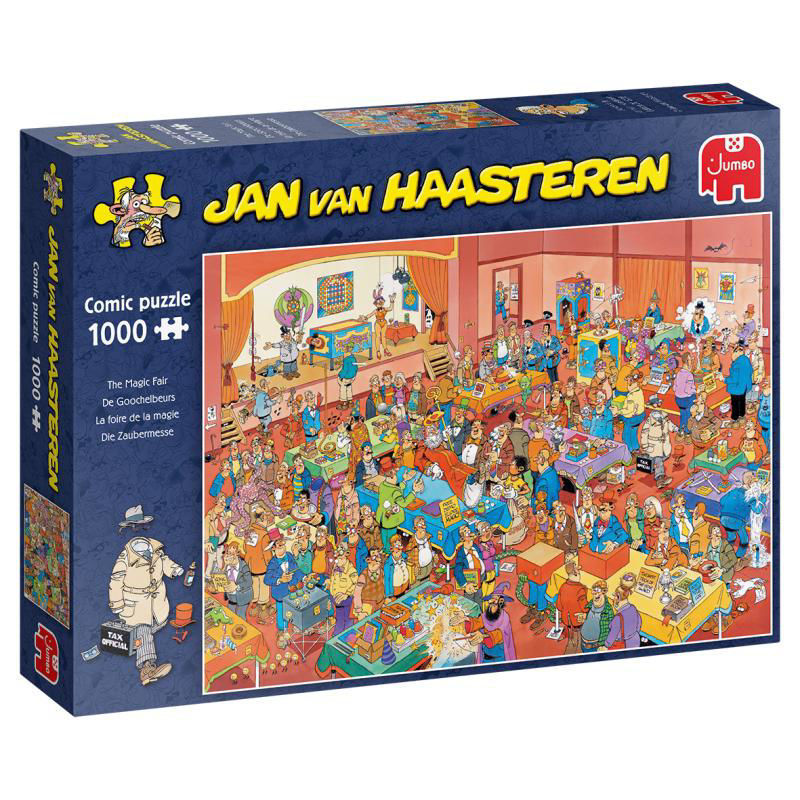 Slika - Jumbo Jan van Haasteren: Sejem čarovnikov sestavljanka 1000 kosov (19072)