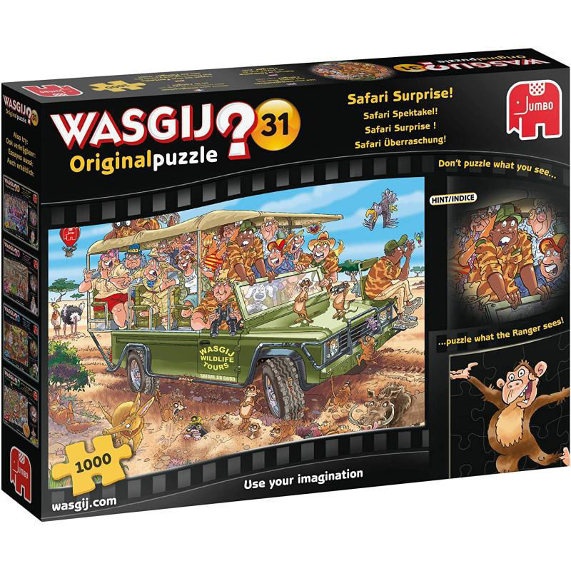 Slika - Jumbo Wasgij Original 31: Safari presenečenje! sestavljanka 1000 kos (19164)