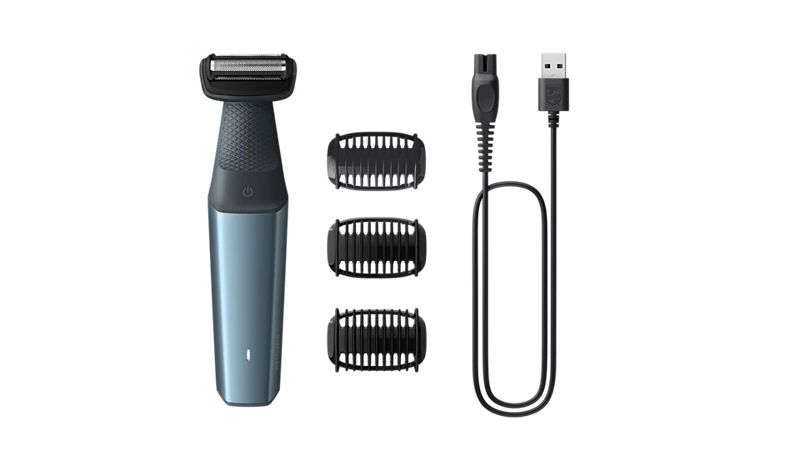 Slika - Philips Bodygroom Series 3000 BG3027/05 – Prirezovalnik za telo, 3 nastavki, 60 min
