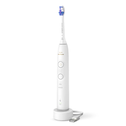Philips Sonicare 6100 HX7400/01 – nežna sonična zobna ščetka s senzorjem pritiska, 2 načina, 3 intenzivnosti, do 21 dni baterije