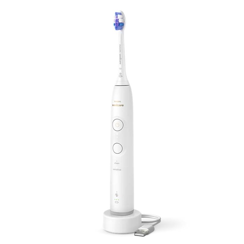 Slika - Philips Sonicare 6100 HX7400/01 – nežna sonična zobna ščetka s senzorjem pritiska, 2 načina, 3 intenzivnosti, do 21 dni baterije