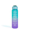 Slika - Family športna plastenka za vodo - 750ml - BPA FREE - zeleno/vijolična z vgrajeno slamico