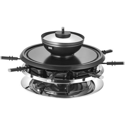 Unold Raclette Multi 4-v-1 48726 večnamenska naprava za raclette, žar in fondue
