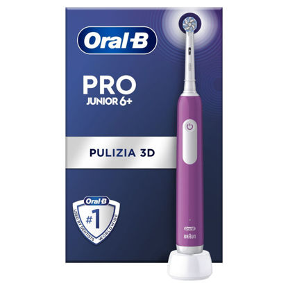 Oral-B Junior Pro 6+ električna zobna ščetka za otroke s senzorjem pritiska Purple