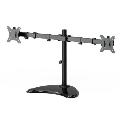 Gembird MS-D2ST-02 namizno stojalo za dva monitorja 13”-32” črn