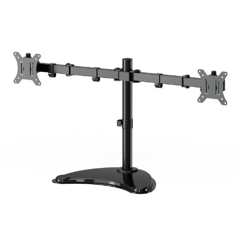 Slika - Gembird MS-D2ST-02 namizno stojalo za dva monitorja 13”-32” črn