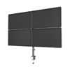 Slika - Gembird MA-D4-01 nastavljivo namizno držalo za 4 monitorje (vrtenje, nagib, vrtenje) 13"-32”