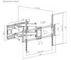 Slika - Gembird WM-120ST-01 stenski nosilec za TV s polnim gibanjem 60"-120"