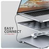 Slika - AXAGON HMC-STND USB-C 5Gbps aluminijasto stojalo za prenosnik in HUB 7v1