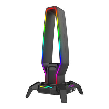 Marvo KOBE 30 (HZ-10) RGB gaming stojalo za slušalke 3x USB 2.0 HUB