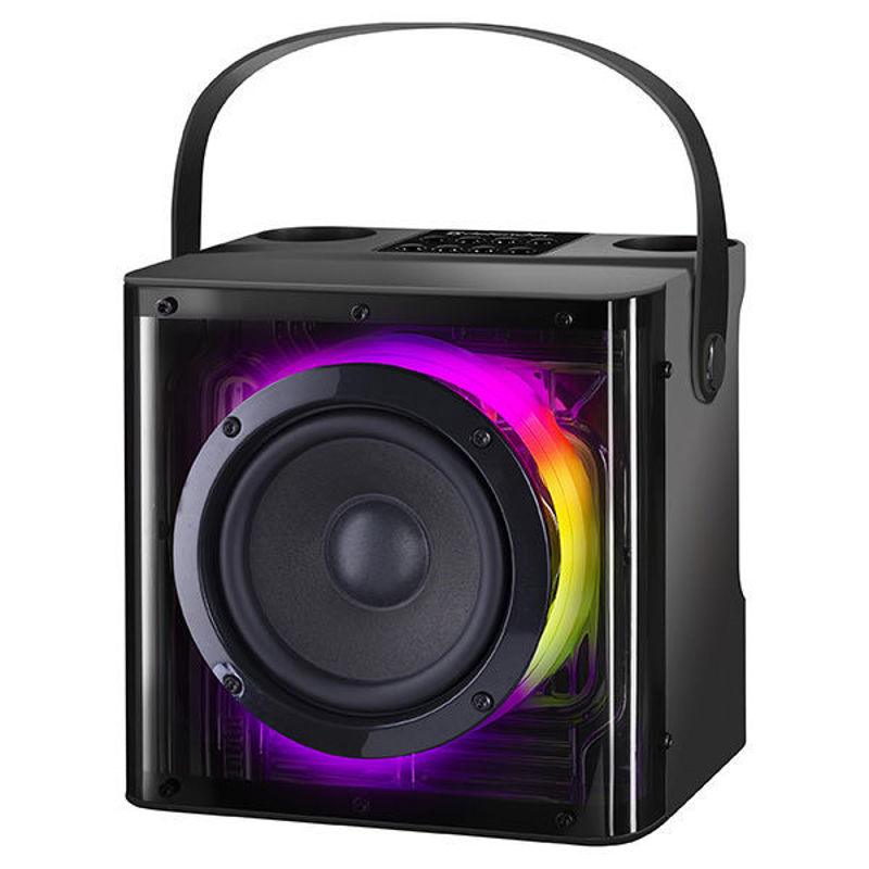 Slika - Defender Versuz karaoke zvočnik z Bluetooth 5.4, LED in 2 brezžičnima mikrofonoma (65088)