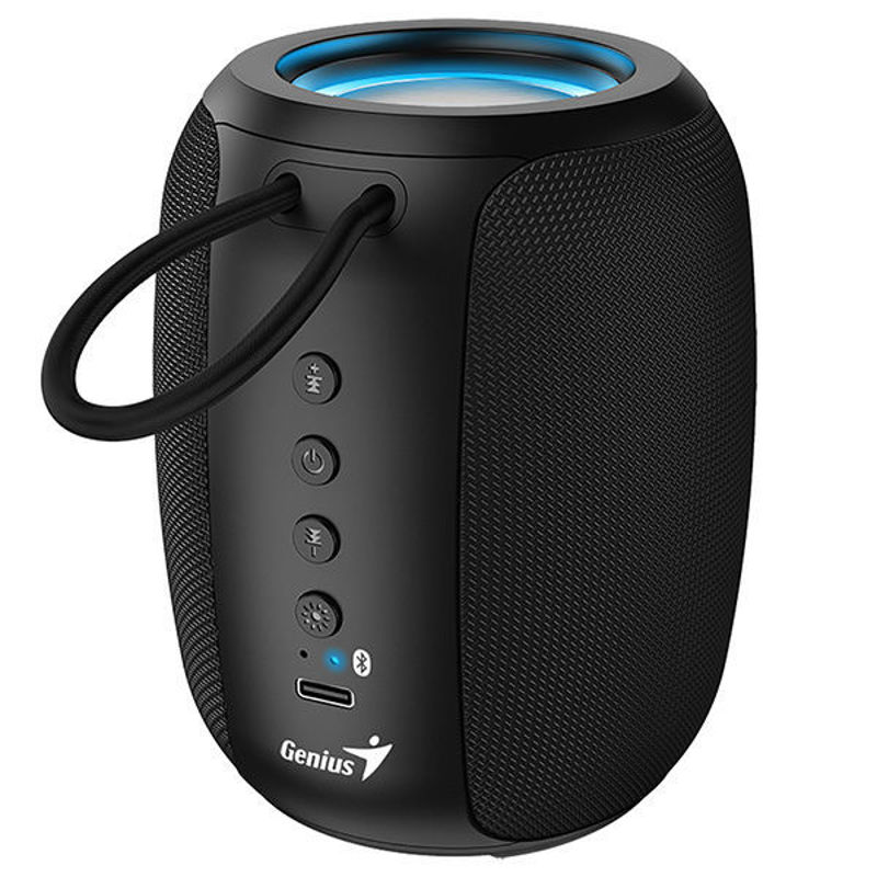 Slika - Genius SP-915BT (31730052400) RGB črn majhen prenosni Bluetooth zvočnik