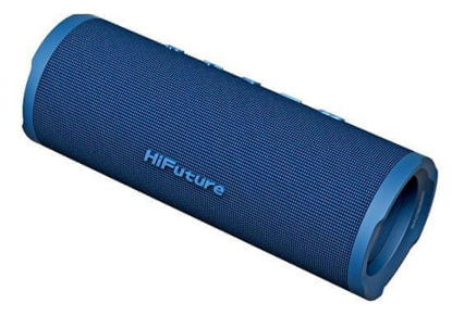HiFuture RIPPLE prenosni Bluetooth zvočnik 30 W 12 ur vodoodporen IPX7, TWS, BT 5.3 moder