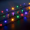 Slika - Božične LED lučke 10 m – večbarvne, 200 LED, zeleni kabel, 220–240 V zunanje/notranje