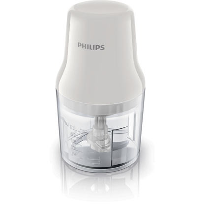 Philips Food Chopper HR1393/00 0,7-litrski kuhinjski sekljalnik, bel