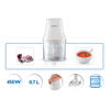 Slika - Philips Food Chopper HR1393/00 0,7-litrski kuhinjski sekljalnik, bel