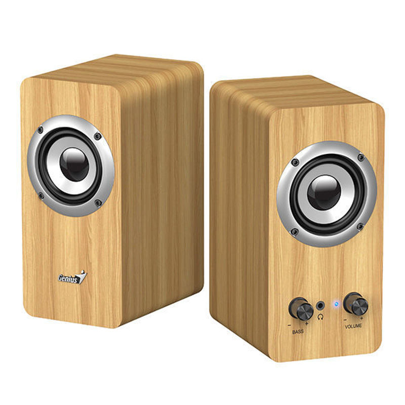 Slika - Genius SP-HF400 2.0 10W 3,5mm računalniški zvočniki (31730058401) borov les