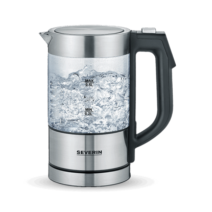 Severin WK 3458 0,5l mini stekleni električni grelnik vode z digitalnim prikazom