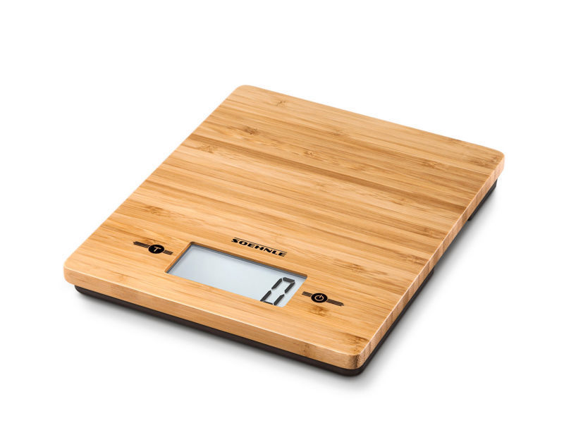 Slika - Soehnle Digital Kitchen Scale Bamboo 66308 elegantna kuhinjska tehtnica z bambusovo površino