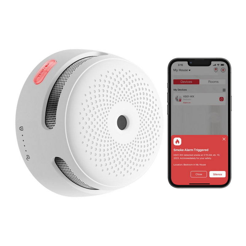 Slika - X-Sense XS01-WX zanesljiv optični detektor dima za varnost doma, smart app (ZASXS00208WGL)