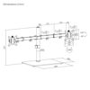 Slika - Gembird MS-D2ST-01 namizno stojalo za dva monitorja 17”-32”