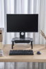 Slika - Gembird MS-TABLE-D-01 nastavljivo stojalo za monitor s predalom, 20kg, kovinsko