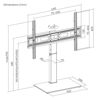 Slika - Gembird TVS-D75S-01 namizno stojalo za TV (vrtljivo) 37"-75" kaljeno steklo