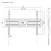 Slika - Gembird WM-86F-01 stenski nosilec za TV (fiksni) 37”-86”