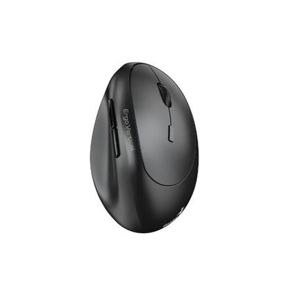 Genius Ergo 8350S (31030041400) ergonomska vertikalna brezžična Bluetooth miška Silent Click BT+2,4 GHz temno siva