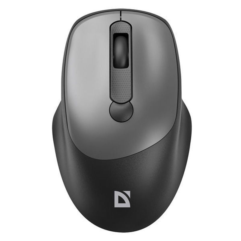 Slika - Defender FEAM MM-296 (52298) tiha brezžična miška, ergonomska črna/siva