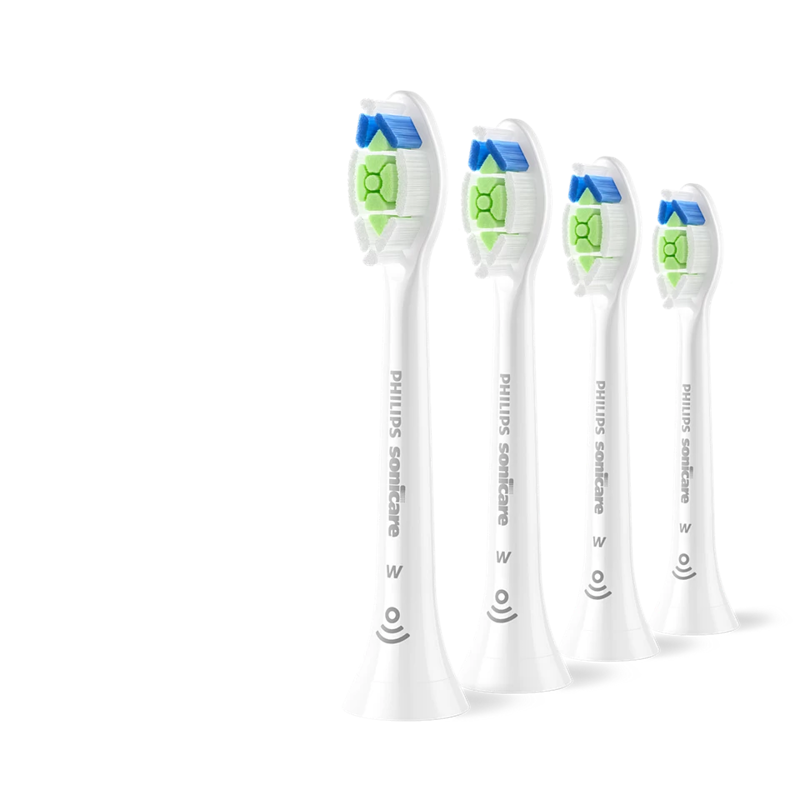 Slika - Philips Sonicare W2 Optimal White HX6064/87 nadomestne glave za zobno ščetko, 4 kos, bele