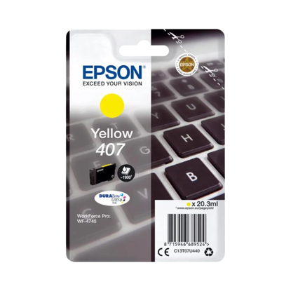 Epson 407 L Y (C13T07U440) rumeno, originalno črnilo