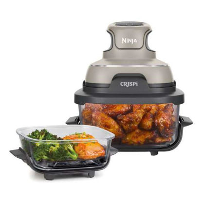 Ninja CRISPi FN101EUST prenosni stekleni cvrtnik Air Fryer 4-v-1, 1700 W