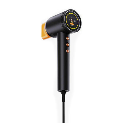 Powerton SMART IONAI fen za lase 6 programov, zaščita pred pregrevanjem AI nadzor proti poškodbi las, črn