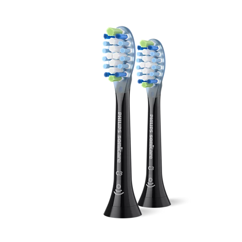 Slika - Philips Sonicare C3 Premium Plaque Defence HX9042/88 nadomestne glave – 2 kosa – črne