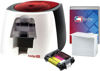 Slika - Badgy 100 printer za plastične kartice, ID card printer, komplet (50 kartic + trak)