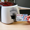Slika - Badgy 200 printer za plastične kartice – ID card printer – komplet (100 kartic + trak + software)