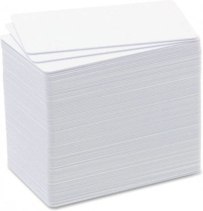 Badgy CBGC0020W PVC kartice za tisk, CR80, 20 mil (0,5 mm), 100 kos, bele