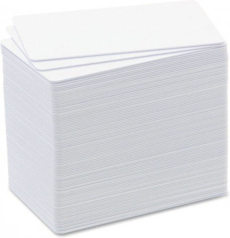 Slika - Badgy CBGC0020W PVC kartice za tisk, CR80, 20 mil (0,5 mm), 100 kos, bele