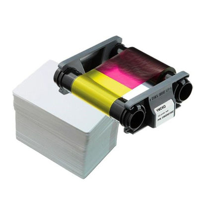 Badgy CBGP0001C komplet barvni YMCKO trak + 100 PVC kartic, 100 printov, za Badgy 100/200